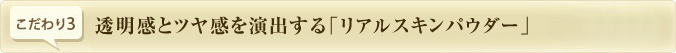 リアルスキンパウダー